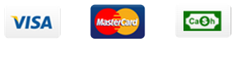 We accept visa mastercard and cash